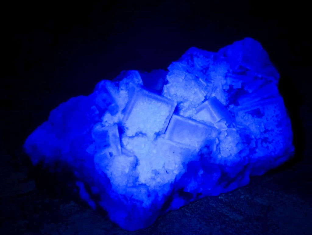 Natural Cabinet Size Green Cubic Fluorite Specimens x 3 From Mandrosonoro, Madagascar - Toprock Gemstones and Minerals 