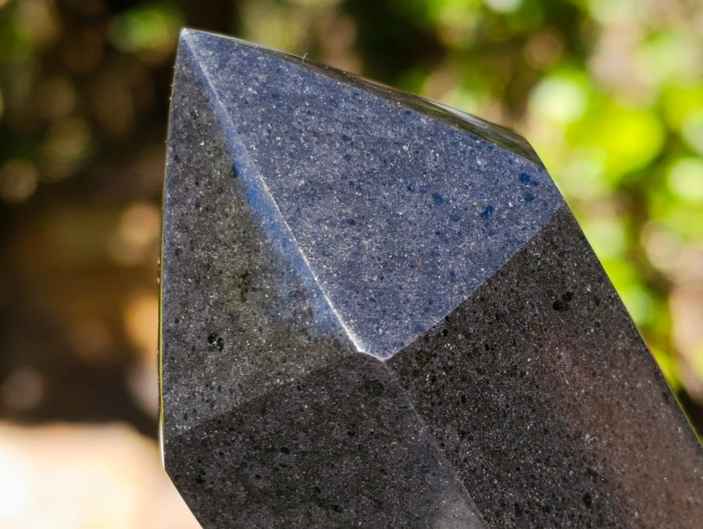 Polished Double Terminated Black Basalt Crystals x 4 From Madagascar - Toprock Gemstones and Minerals 