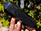 Polished Double Terminated Black Basalt Crystals x 4 From Madagascar - Toprock Gemstones and Minerals 