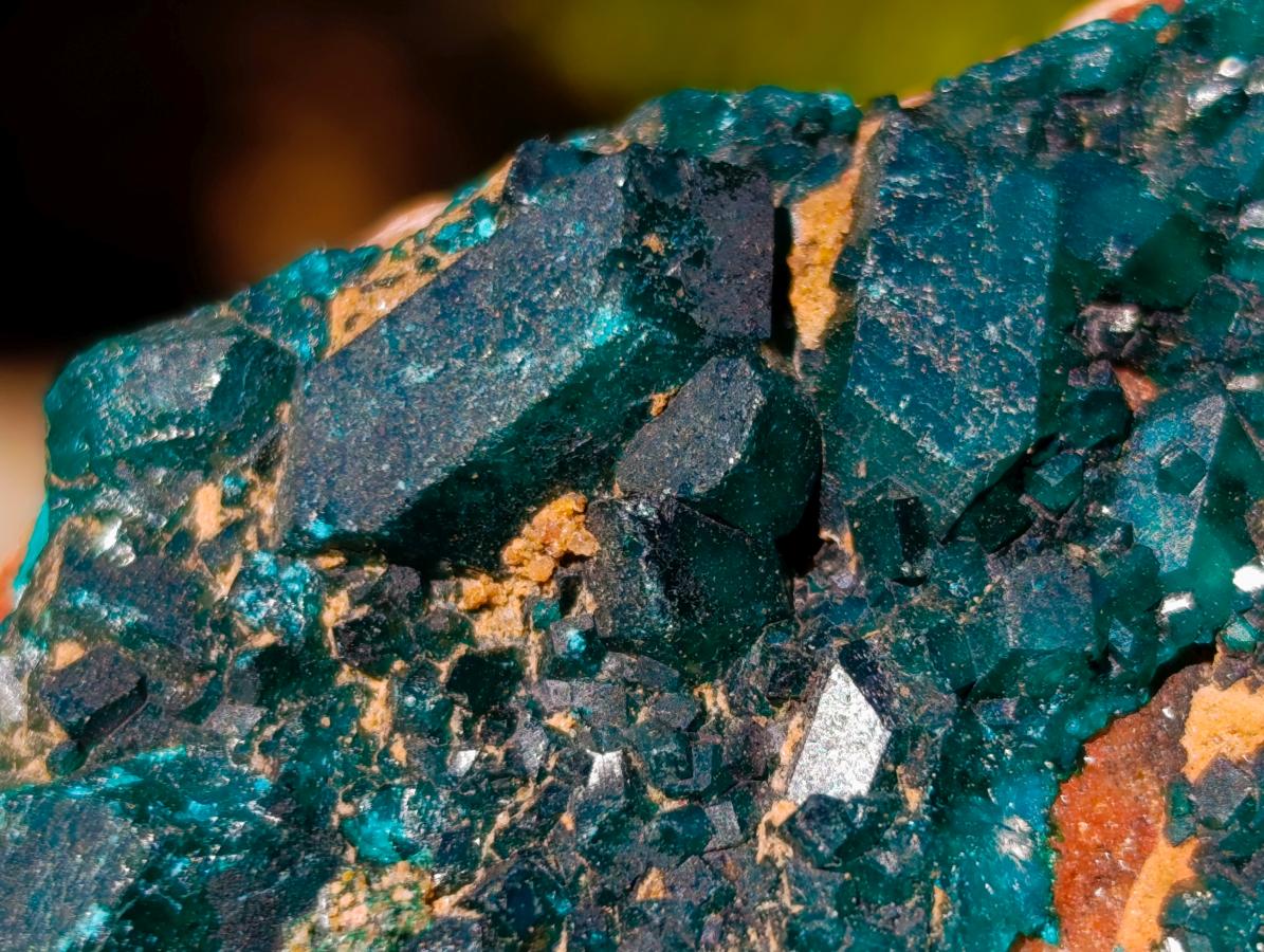 Natural Dioptase on Dolomite Specimens x 6 From Mashamba East Mine, Congo - Toprock Gemstones and Minerals 