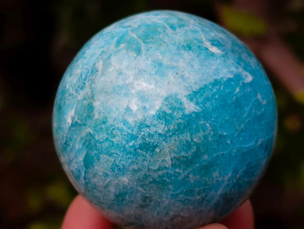 Polished Small Amazonite Spheres x 7 From Madagascar - Toprock Gemstones and Minerals 