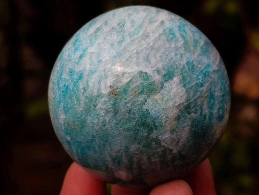 Polished Small Amazonite Spheres x 7 From Madagascar - Toprock Gemstones and Minerals 