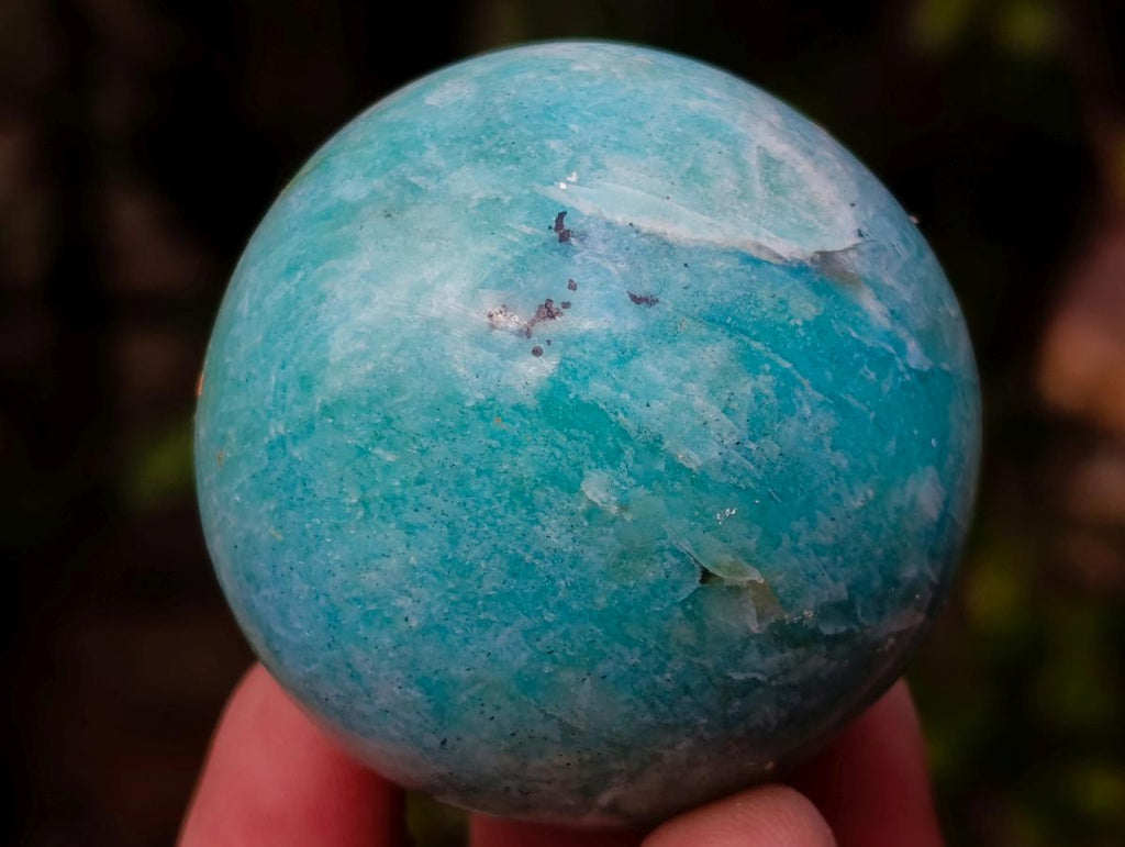 Polished Small Amazonite Spheres x 7 From Madagascar - Toprock Gemstones and Minerals 