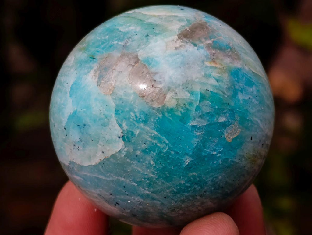 Polished Small Amazonite Spheres x 7 From Madagascar - Toprock Gemstones and Minerals 