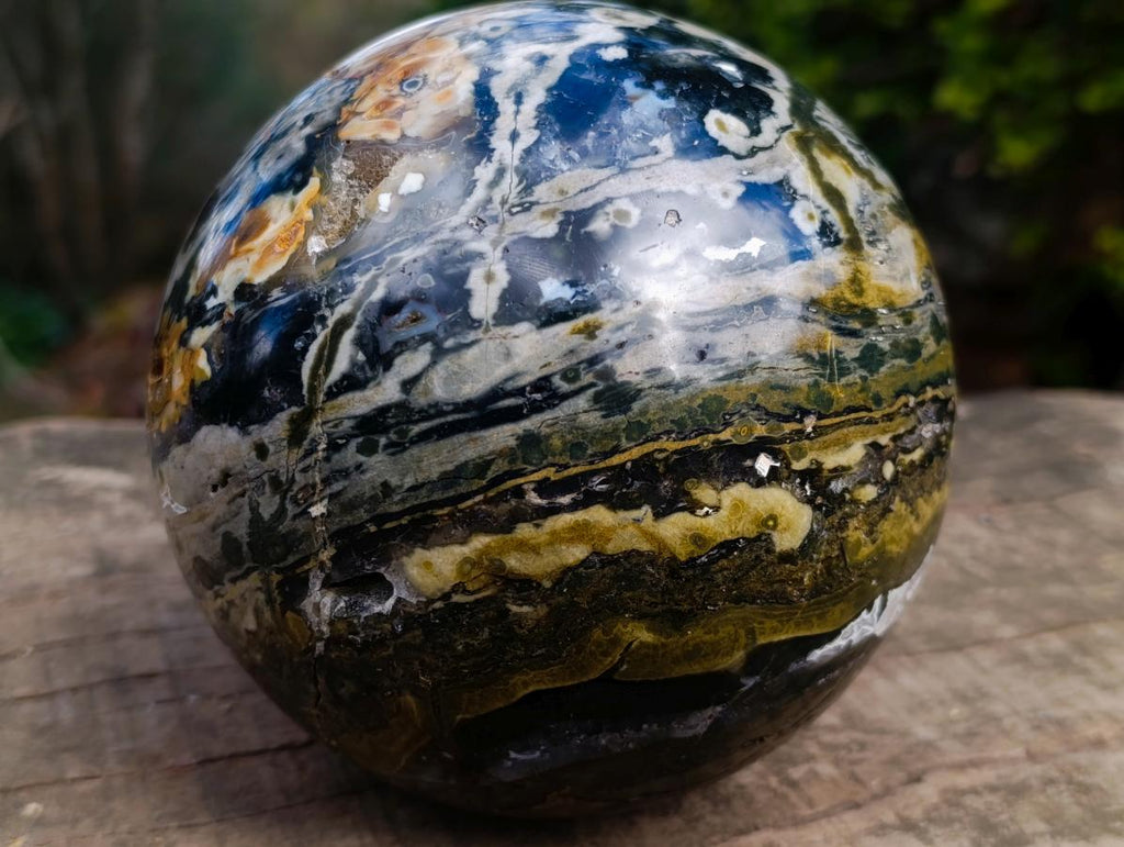 Polished XL Ocean Jasper Sphere x 1 From Boeny, Madagascar - Toprock Gemstones and Minerals 