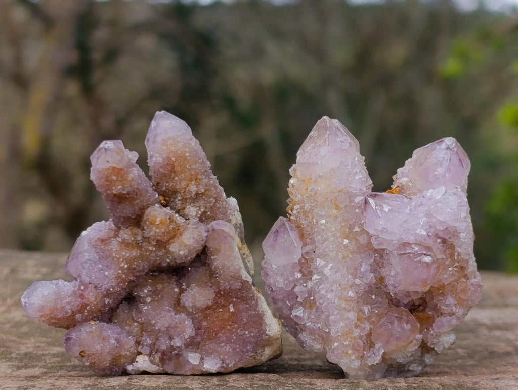 Natural Mix of Spirit Quartz Clusters x 12 From Boekenhouthoek, South Africa - Toprock Gemstones and Minerals 
