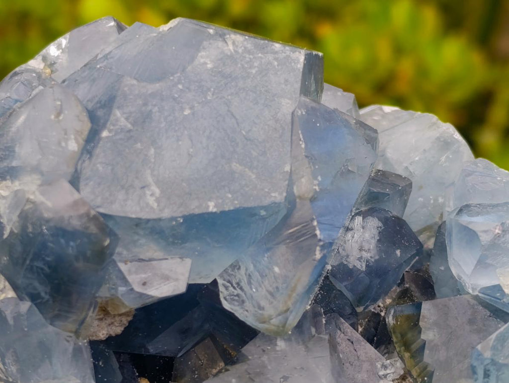 Polished and Natural Large Blue Celestite Egg x 1 From Sakoany, Madagascar - Toprock Gemstones and Minerals 