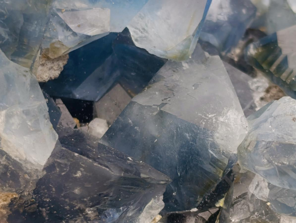 Polished and Natural Large Blue Celestite Egg x 1 From Sakoany, Madagascar - Toprock Gemstones and Minerals 