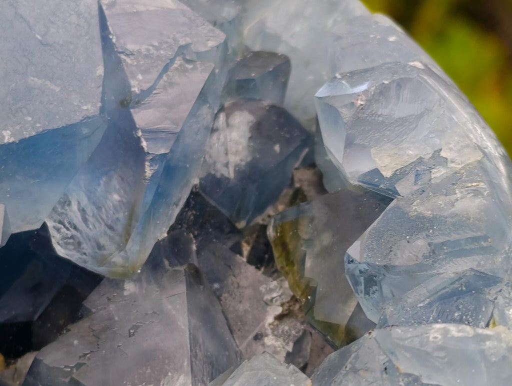 Polished and Natural Large Blue Celestite Egg x 1 From Sakoany, Madagascar - Toprock Gemstones and Minerals 