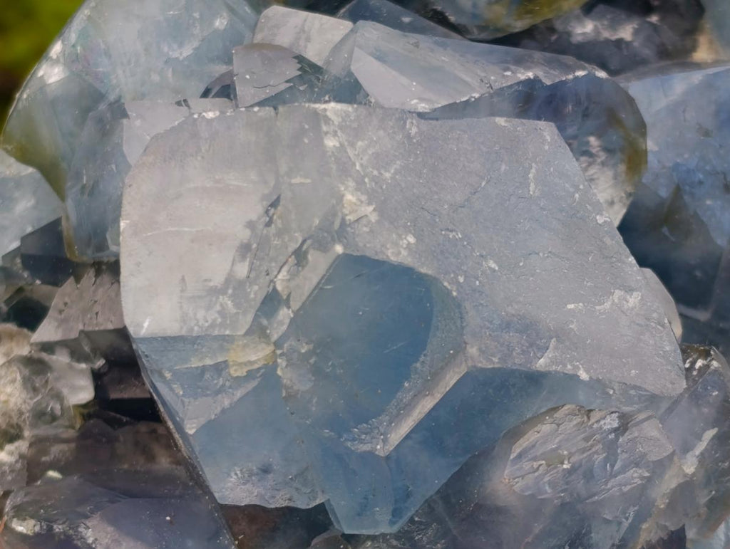 Polished and Natural Large Blue Celestite Egg x 1 From Sakoany, Madagascar - Toprock Gemstones and Minerals 