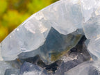 Polished and Natural Large Blue Celestite Egg x 1 From Sakoany, Madagascar - Toprock Gemstones and Minerals 