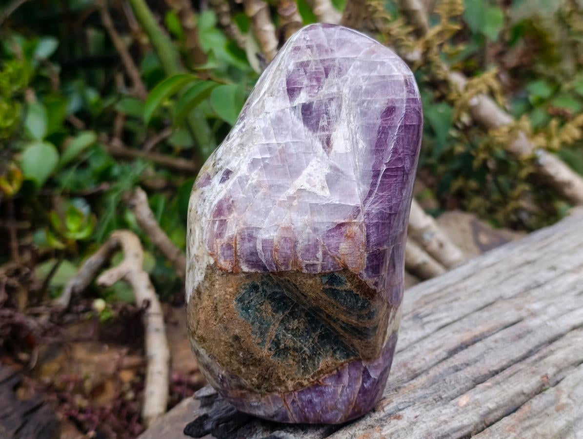 Polished Large Rare Anhydrite Standing Display Piece x 1 Tulear, Madagascar - Toprock Gemstones and Minerals 