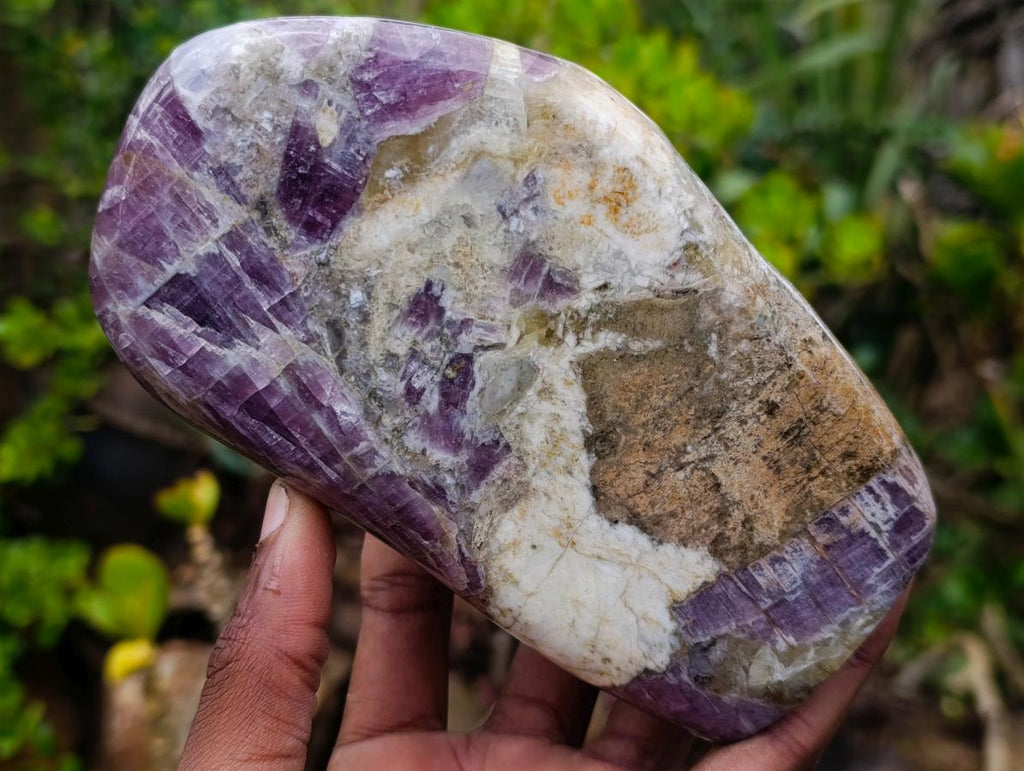 Polished Large Rare Anhydrite Standing Display Piece x 1 Tulear, Madagascar - Toprock Gemstones and Minerals 