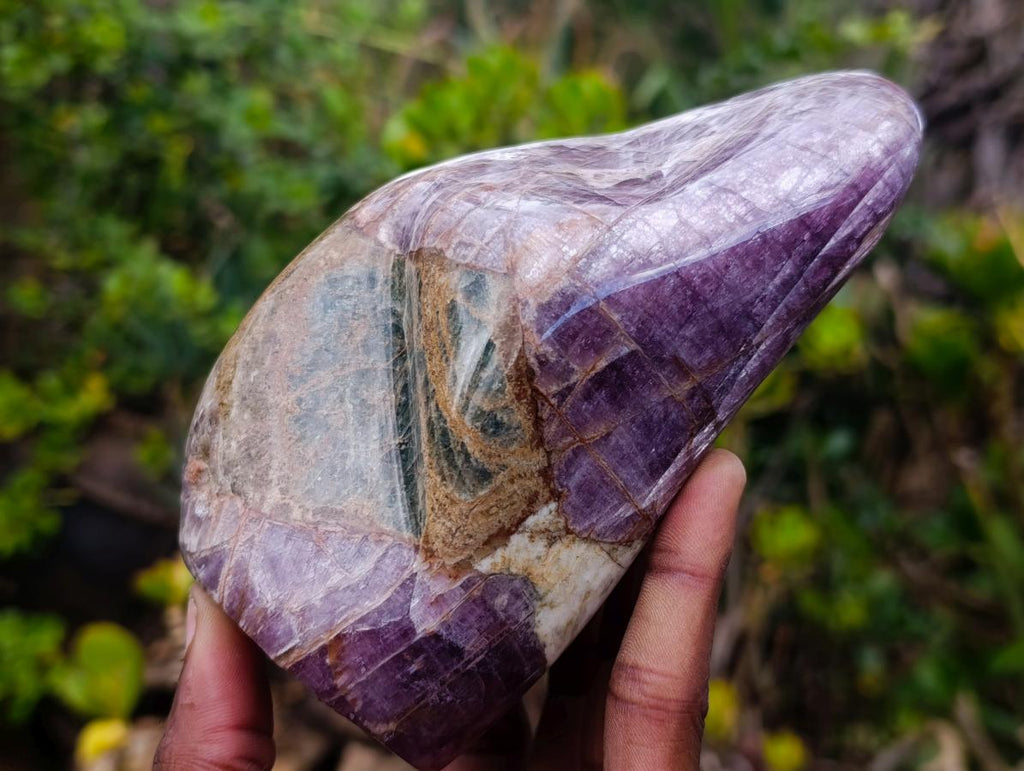 Polished Large Rare Anhydrite Standing Display Piece x 1 Tulear, Madagascar - Toprock Gemstones and Minerals 
