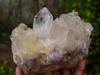 Natural Cascading Smokey and Clear Citrine Quartz Clusters x 4 From Luena, Congo - Toprock Gemstones and Minerals 