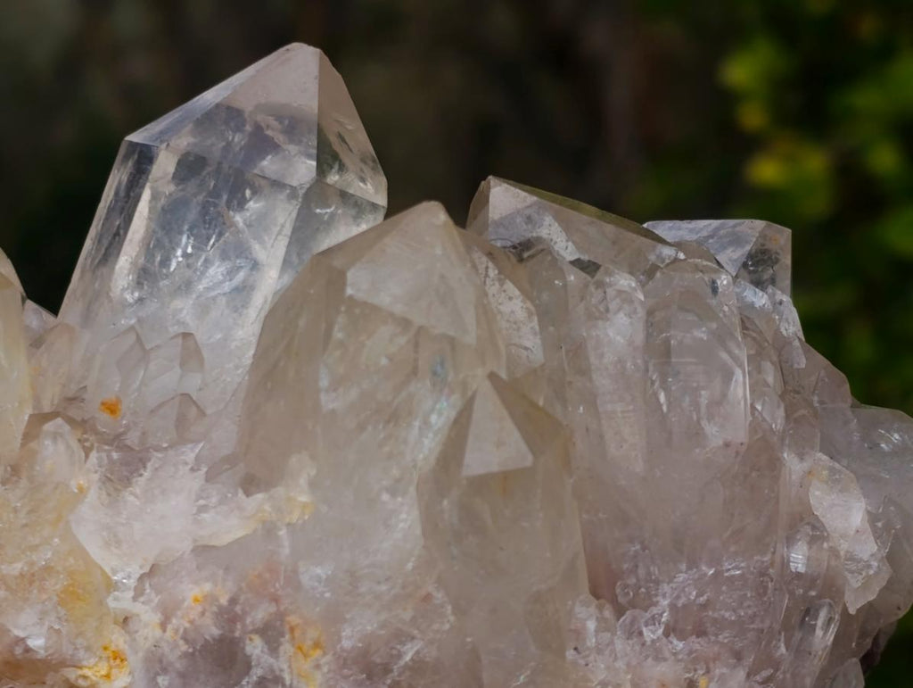 Natural Cascading Smokey and Clear Citrine Quartz Clusters x 4 From Luena, Congo - Toprock Gemstones and Minerals 
