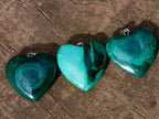 Hand Made Flower Banded Malachite Heart and Elephant Shaped Pendants x 19 From Congo - Toprock Gemstones and Minerals 