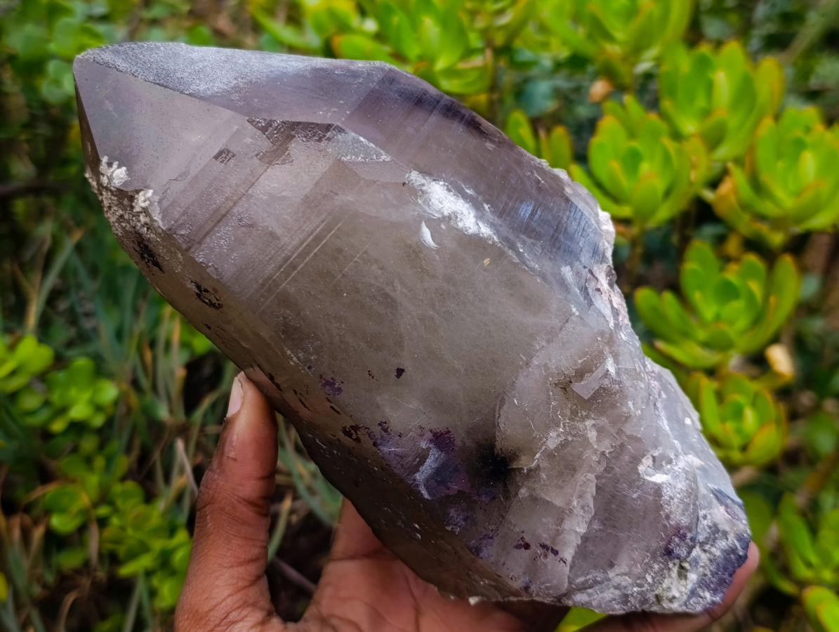 Natural Large Smokey Tessin Habit Quartz Crystals x 2 From Mulanje, Malawi - Toprock Gemstones and Minerals 