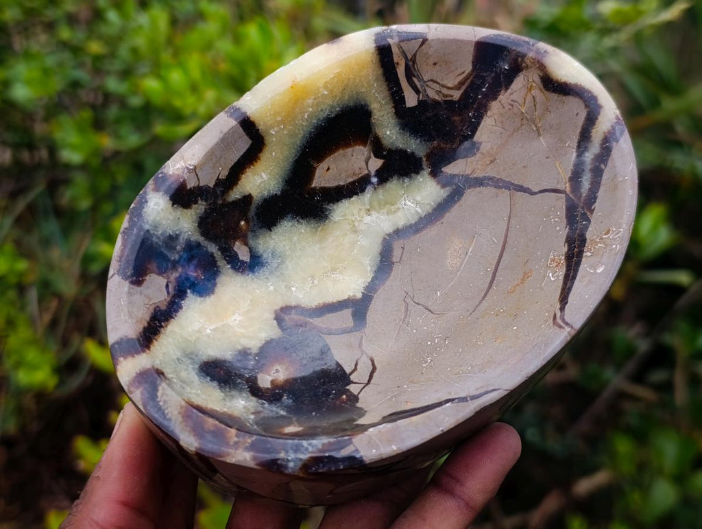 Polished Septerye Bowls x 2 From Mahajanga, Madagascar - Toprock Gemstones and Minerals 
