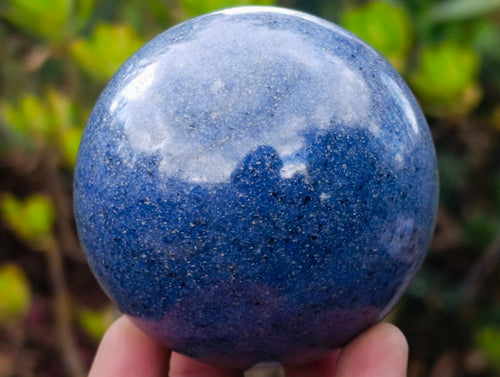 Polished Lazulite Spheres x 3 From Madagascar - Toprock Gemstones and Minerals 