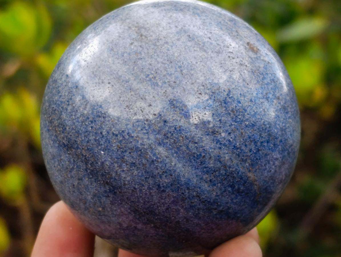 Polished Lazulite Spheres x 3 From Madagascar - Toprock Gemstones and Minerals 