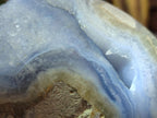 Polished and Natural Blue Lace Agate Standing Display Pieces x 2 From Nsanje, Malawi - Toprock Gemstones and Minerals 