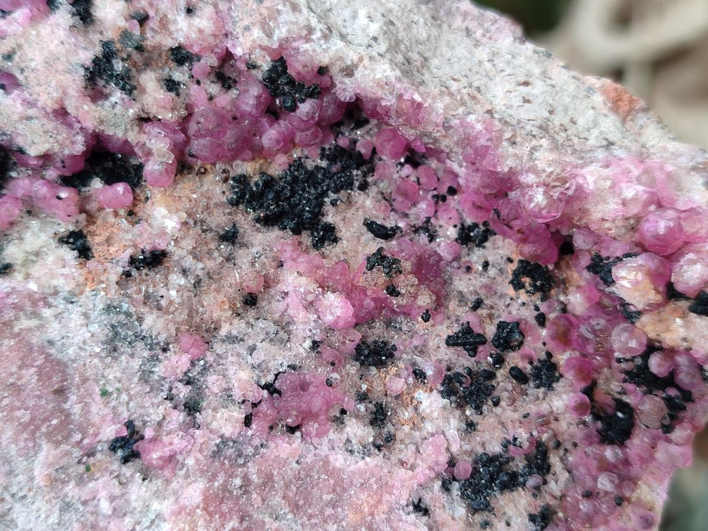 Natural Large Cabinet Size Spherocobaltite Specimen with Heterogenite x 1 From Musonoi Mine, Congo - Toprock Gemstones and Minerals 