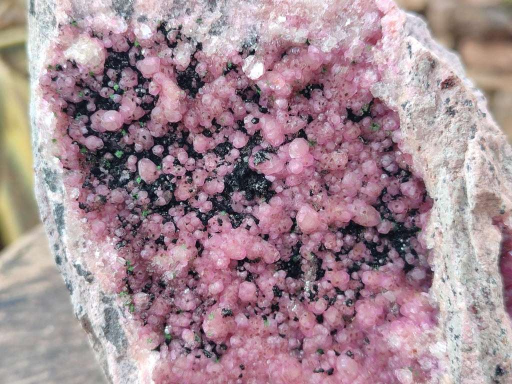 Natural Large Cabinet Size Spherocobaltite Specimen with Heterogenite x 1 From Musonoi Mine, Congo - Toprock Gemstones and Minerals 