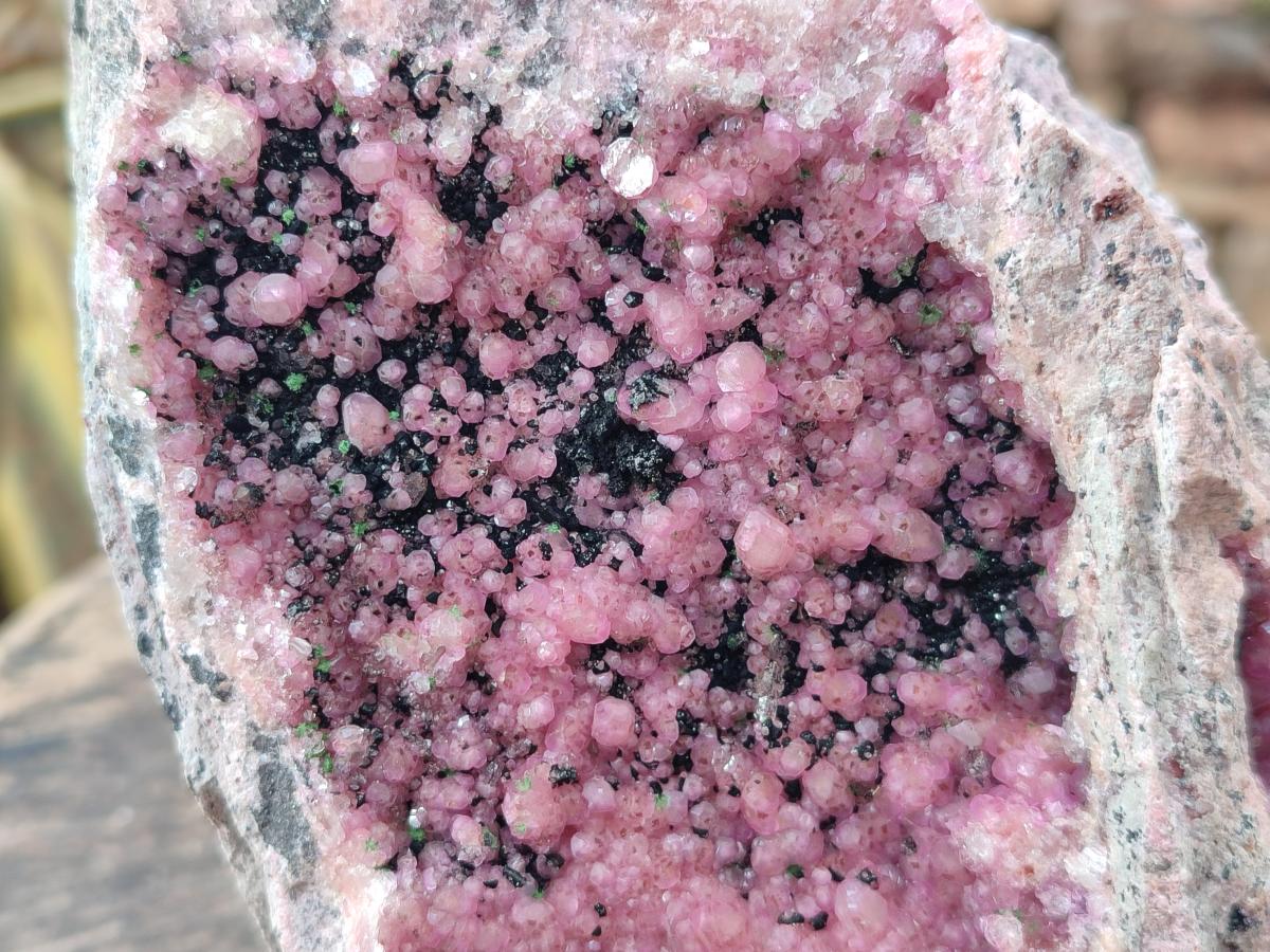 Natural Large Cabinet Size Spherocobaltite Specimen with Heterogenite x 1 From Musonoi Mine, Congo - Toprock Gemstones and Minerals 