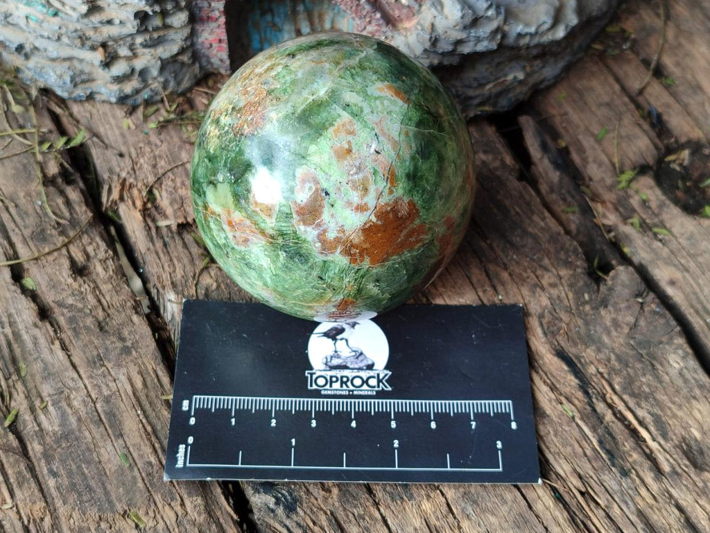 Polished Green Chrysoprase Spheres x 4 From Ambatondrazaka, Madagascar - Toprock Gemstones and Minerals 