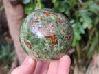 Polished Green Chrysoprase Spheres x 4 From Ambatondrazaka, Madagascar - Toprock Gemstones and Minerals 