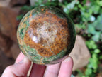 Polished Green Chrysoprase Spheres x 4 From Ambatondrazaka, Madagascar - Toprock Gemstones and Minerals 