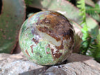 Polished Green Chrysoprase Spheres x 4 From Ambatondrazaka, Madagascar - Toprock Gemstones and Minerals 