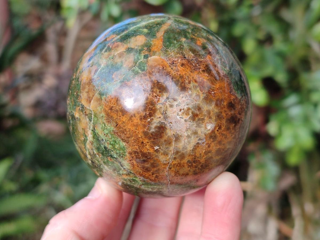 Polished Green Chrysoprase Spheres x 4 From Ambatondrazaka, Madagascar - Toprock Gemstones and Minerals 