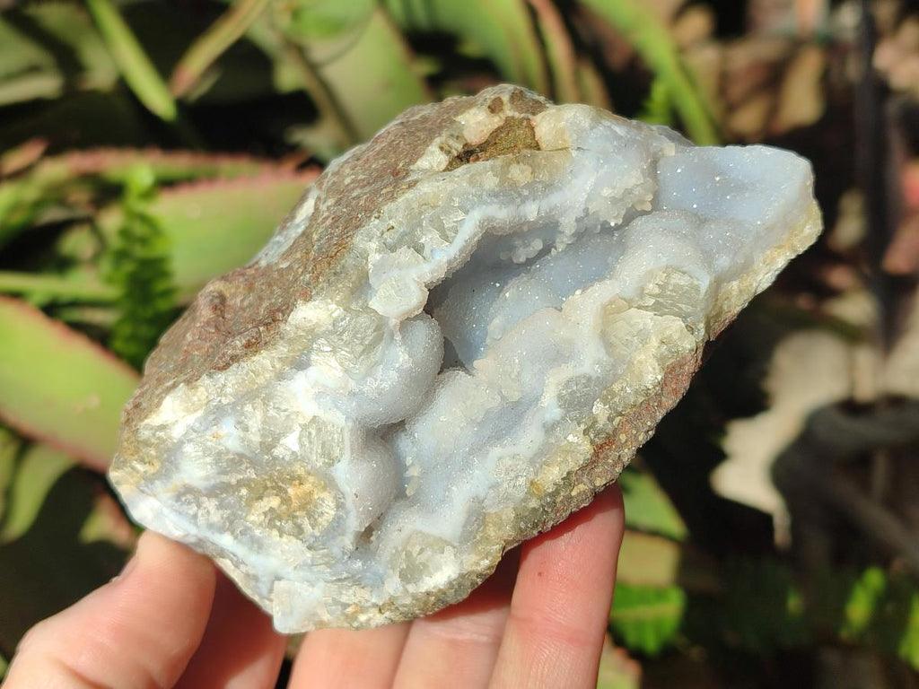 Natural Blue Lace Agate Geode Specimens x 12 From Nsanje, Malawi - Toprock Gemstones and Minerals 