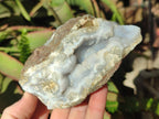 Natural Blue Lace Agate Geode Specimens x 12 From Nsanje, Malawi - Toprock Gemstones and Minerals 