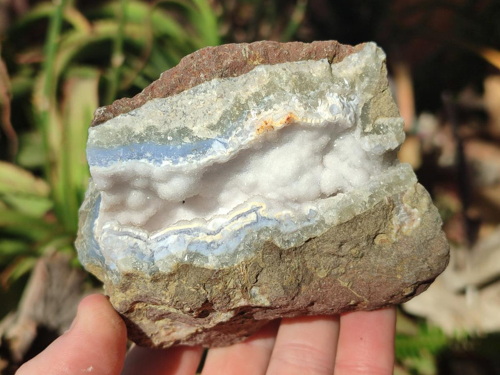 Natural Blue Lace Agate Geode Specimens x 12 From Nsanje, Malawi - Toprock Gemstones and Minerals 
