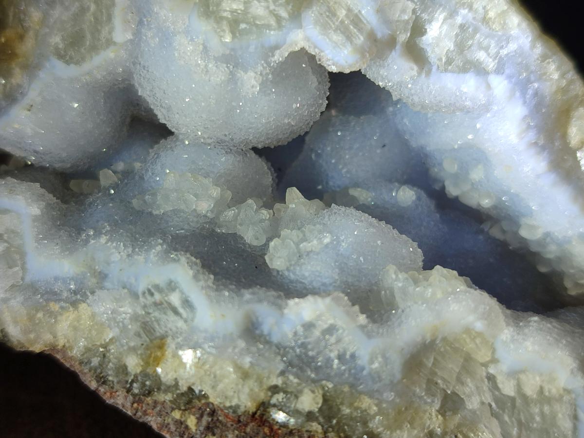 Natural Blue Lace Agate Geode Specimens x 12 From Nsanje, Malawi - Toprock Gemstones and Minerals 
