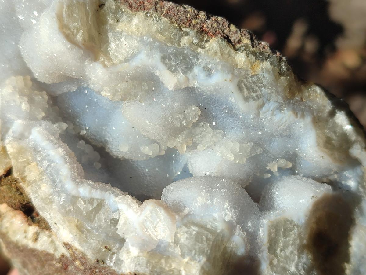 Natural Blue Lace Agate Geode Specimens x 12 From Nsanje, Malawi - Toprock Gemstones and Minerals 