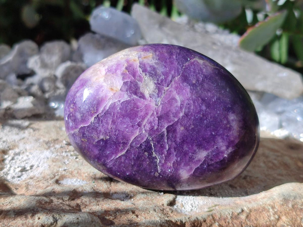 Polished Lepidolite Free Forms x 12 From Zimbabwe - Toprock Gemstones and Minerals 