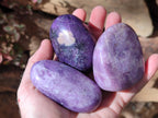 Polished Lepidolite Free Forms x 12 From Zimbabwe - Toprock Gemstones and Minerals 