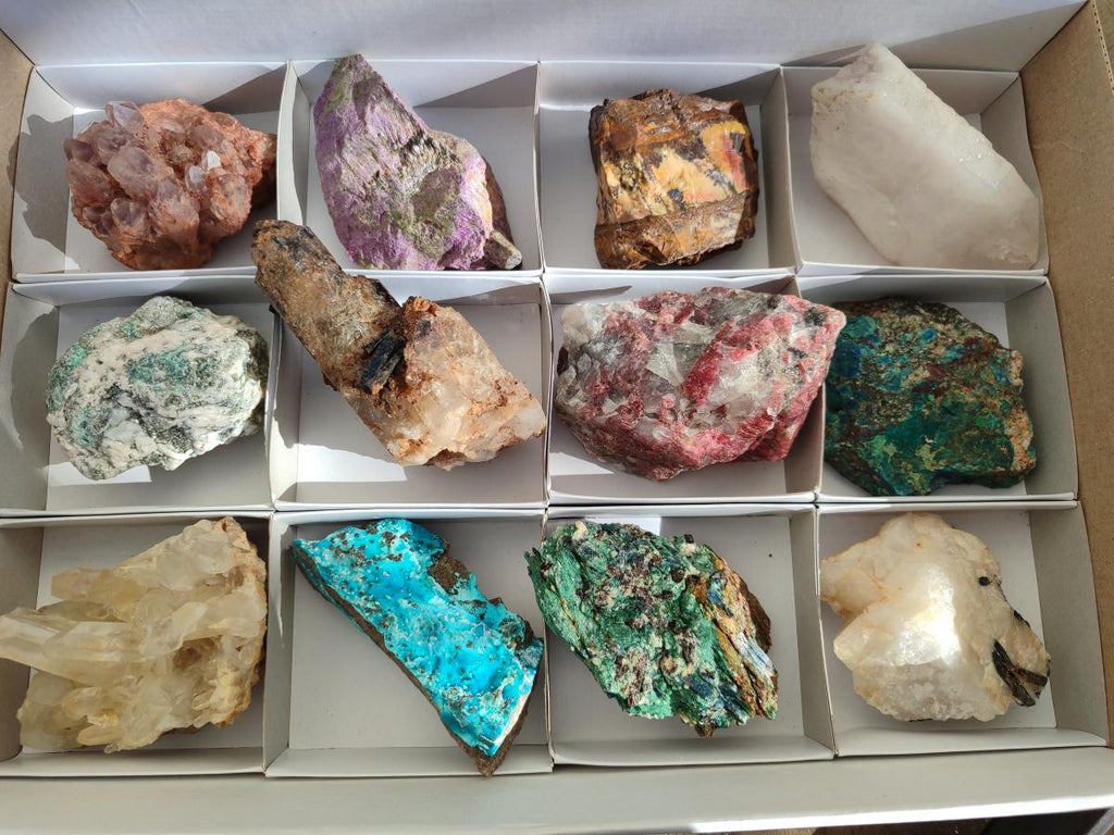Natural Multi Mineral Specimens x 12 From Southern Africa - Toprock Gemstones and Minerals 