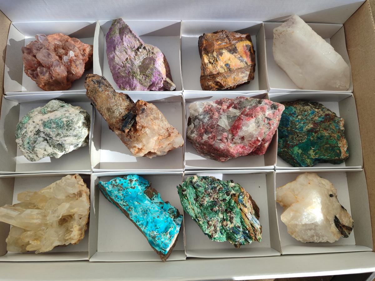 Natural Multi Mineral Specimens x 12 From Southern Africa - Toprock Gemstones and Minerals 