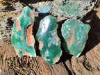 Polished One Side Mtorolite Chrysoprase Slices x 24 From Mutorashanga, Zimbabwe - Toprock Gemstones and Minerals 