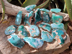 Polished One Side Mtorolite Chrysoprase Slices x 24 From Mutorashanga, Zimbabwe - Toprock Gemstones and Minerals 