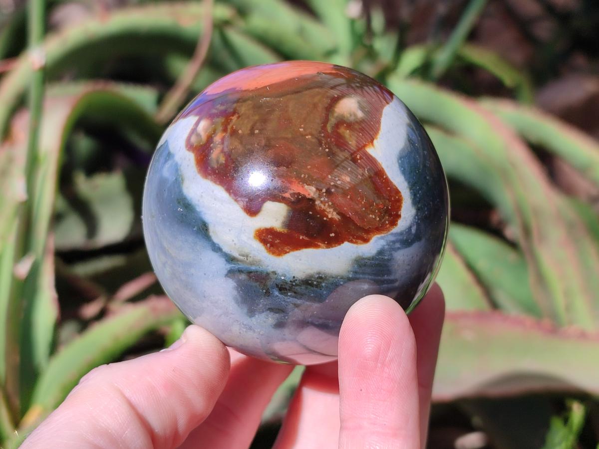 Polished Polychrome Jasper Spheres x 4 From Androka, Madagascar - Toprock Gemstones and Minerals 