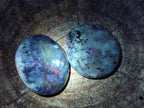 Polished Fluorescent Dendritic Yellow Opal Palm Stones x 12 From Moralambo, Madagascar - Toprock Gemstones and Minerals 