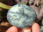 Polished Fluorescent Dendritic Yellow Opal Palm Stones x 12 From Moralambo, Madagascar - Toprock Gemstones and Minerals 