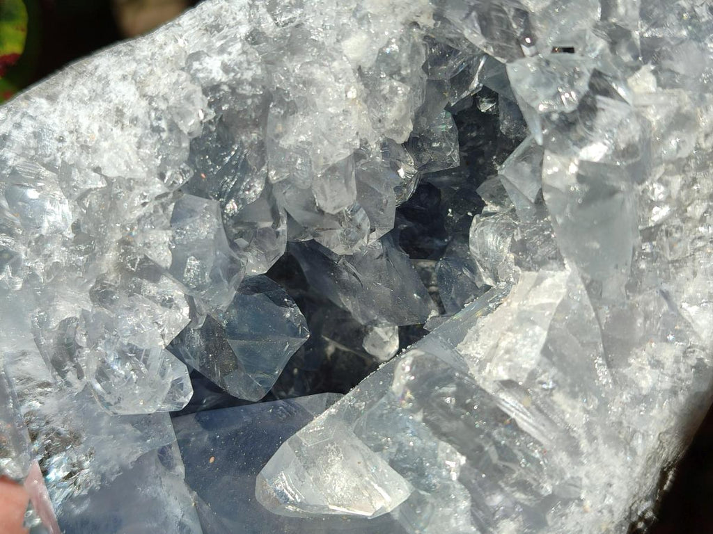 Natural Blue Celestite Specimens x 2 From Sakoany, Madagascar - Toprock Gemstones and Minerals 