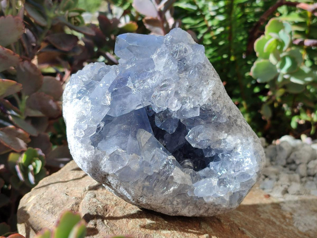 Natural Blue Celestite Specimens x 2 From Sakoany, Madagascar - Toprock Gemstones and Minerals 